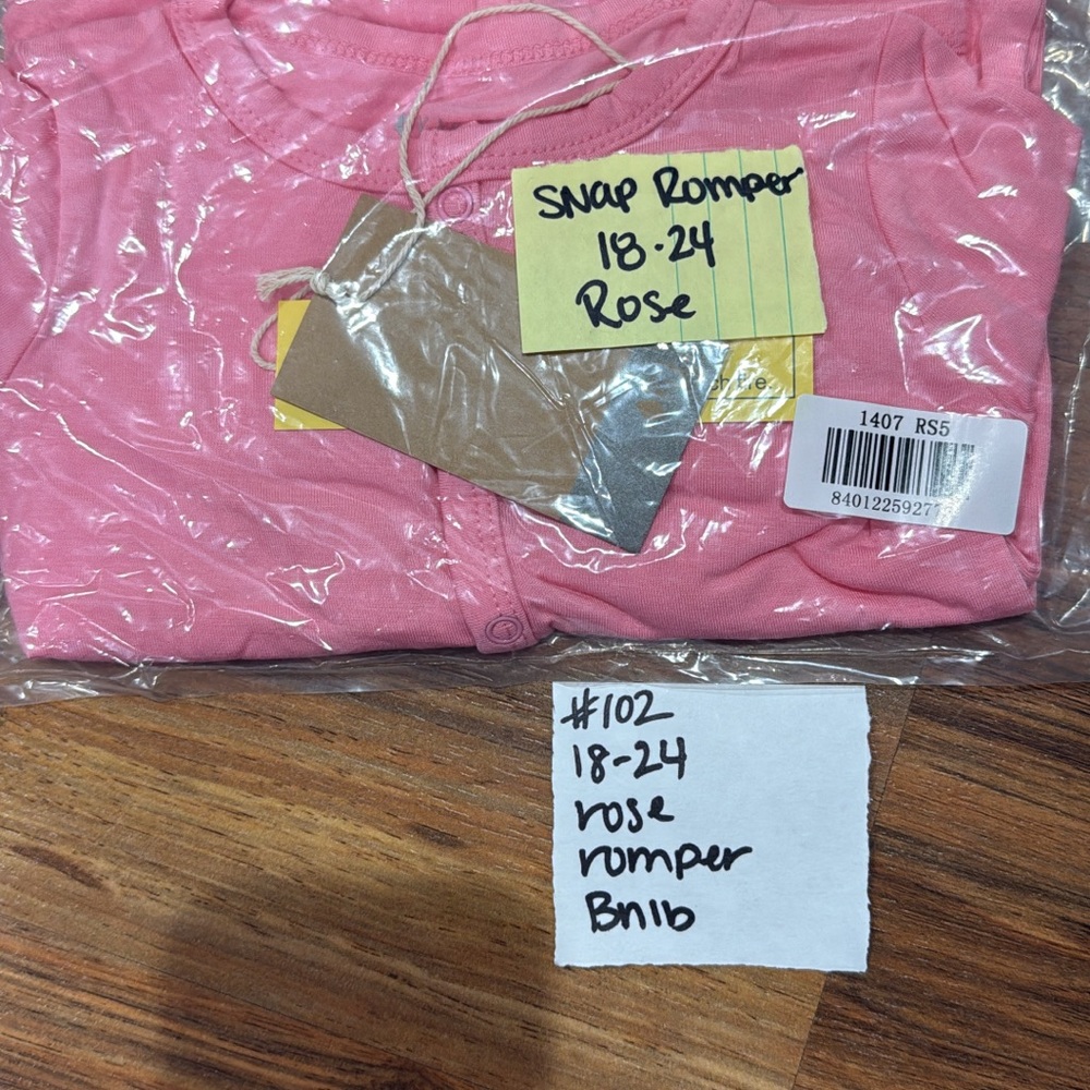 Kyte BABY Pink Snap Romper